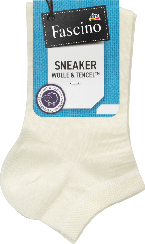 1 und St Sneaker Lyocell, TENCEL™ weiß, Wolle 39-42, Gr. mit