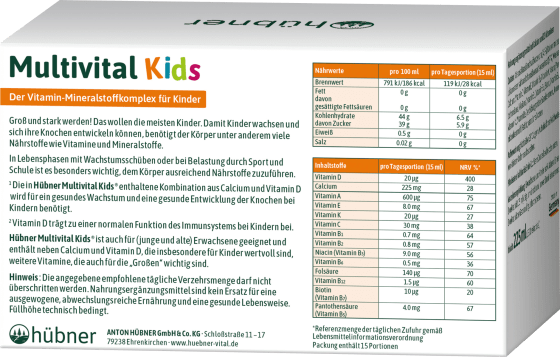 15 Kids ml Multivital 225 St, Direktsticks