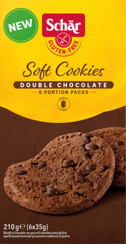 Cookies, Soft Double Chocolate, glutenfrei, 210 g