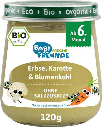 Gemüse Erbse, Karotte & Blumenkohl ab Monat, g 120 6. dem