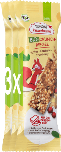 Kindersnack Crunch Hafer, Cashew, Cranberry, ab 3 Jahren (3x23g), 69 g