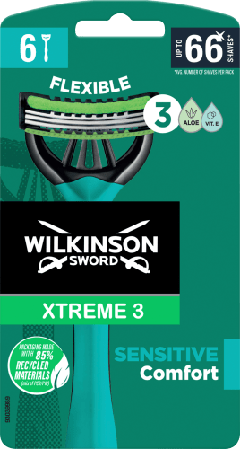 Sensitive Xtreme 6 Flexible, Einwegrasierer, Comfort 3 St