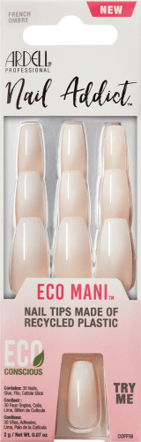 Künstliche Nägel Eco Mani French Ombre, 30 St | Künstliche Fingernägel & Nageldesign
