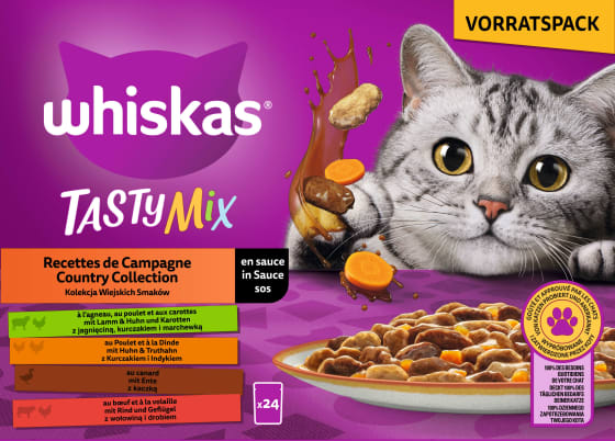 Nassfutter Katze Country Collection in Sauce, Tasty Mix Multipack (24x85 g), 2,04 kg