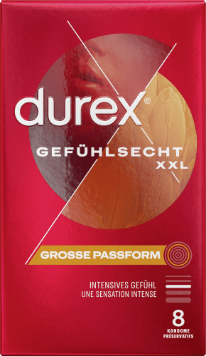 Kondome XXL, Gefühlsecht 60mm, Breite 8 St