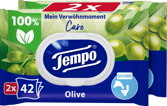 Feuchtes Toilettenpapier Mein Verwöhnmoment Care Olive (2x42 St), 84 St