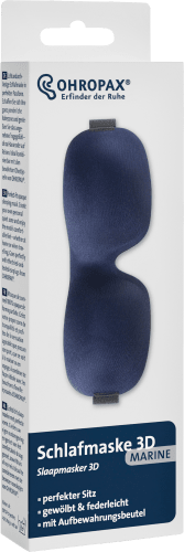 Schlafmaske 3D blau, 1 St