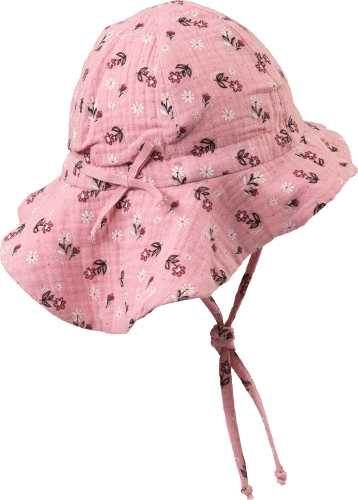 Baby Mütze, Gr. 44/45, aus rosa, St Bio-Baumwolle, 1