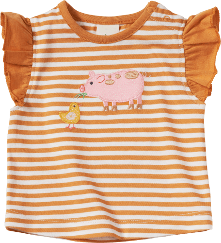 Baby Shirt, Gr. 56, aus Bio-Baumwolle, orange, 1 St