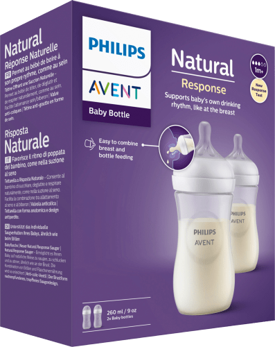 Babyflasche Natural 260ml, St Response Doppelpack, weiß, an, von Geburt 1