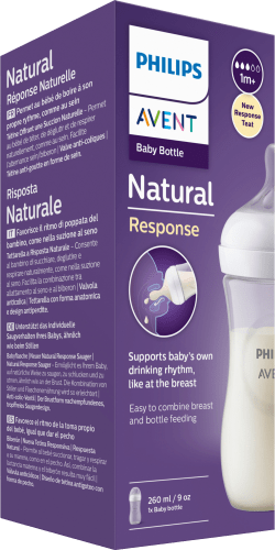 Babyflasche Natural Response von 260ml, weiß, 1 St an, Geburt