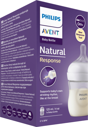 Babyflasche Natural Response weiß, von Geburt an, 125 ml, 1 St