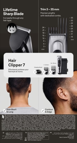 1 HC7390, Haarschneidemaschine, Clipper St Hair