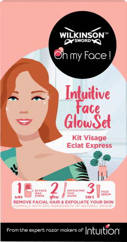 Enthaarungscreme Set Gesicht, GlowSet, Intuitive Face 1 St