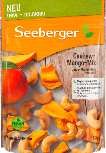 Nuss- Cashew-Mango-Mix, Trockenfrüchtemischung, 150 g &