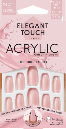 Künstliche Nägel Colour Acrylic Lucious Lychee, 12 St