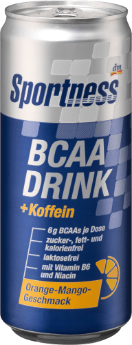 BCAA Drink + Koffein, Orange-Mango-Geschmack, ml 330
