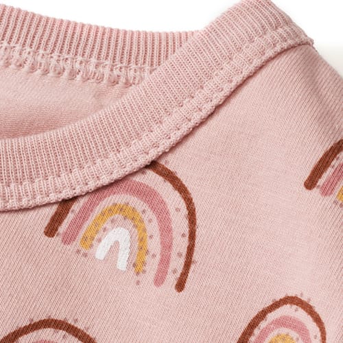 Shirt Pro Climate mit Regenbogen-Muster, 1 86, Gr. St rosa