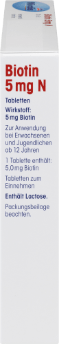 Biotin 5 St 60 N, Tabletten, mg