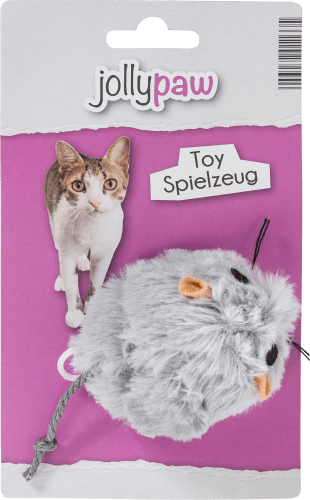 Katzenspielzeug Zappelmaus aus Plüsch mit St Katzenminze, 1