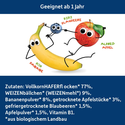 Kindermüsli Banane, Apfel g & Blaubeere ab Jahr, 200 1