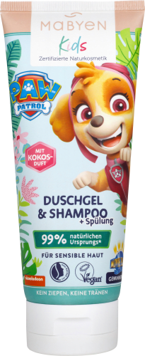 Kinder Duschgel, Shampoo & Spülung Paw Patrol 3-in-1, 180 ml