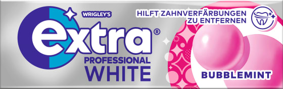 Kaugummi Extra Professional White, Bubblemint, zuckerfrei, 10 St