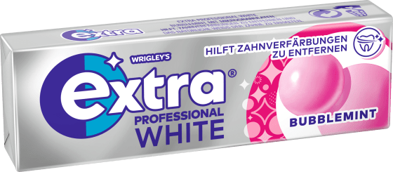 Kaugummi Extra St 10 Bubblemint, White, Professional zuckerfrei