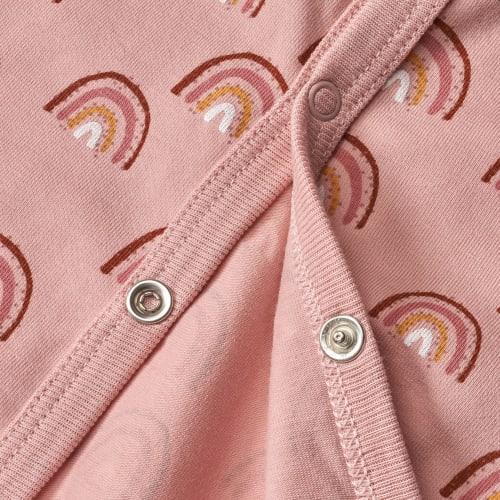 1 50/56, Regenbogen-Muster, Schlafanzug Gr. mit Pro Climate rosa, St