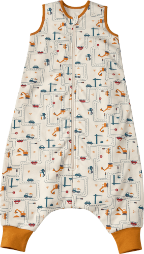 Schlafsack mit Beinen St beige, 1,5 TOG, 1 cm, 110