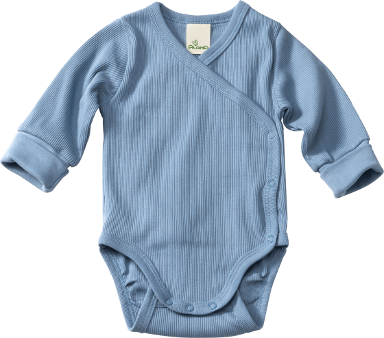 Wickelbody mit Mitwachsfunktion, blau, Gr. 50/56, 1 St | Baby Bodies & Strampler