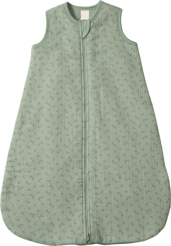 Schlafsack 2 TOG aus Musselin, grün, 80 cm, 1 St