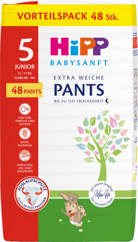 Baby Pants Gr. 5 (11-17 kg), Doppelpack, 48 St | Windel Pants