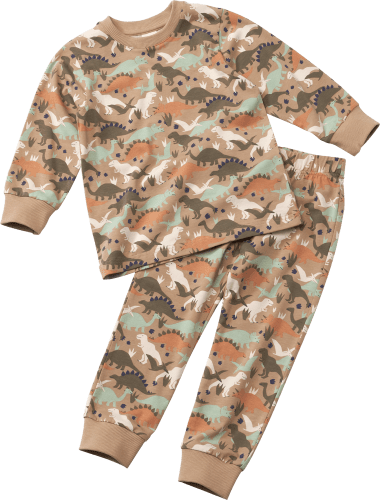 Gr. 98, Dino-Muster, Schlafanzug mit Climate grün, 1 St Pro