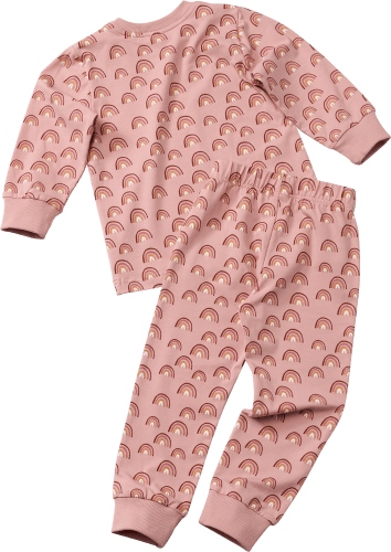 Schlafanzug Pro Climate mit Regenbogen-Muster, St Gr. 104, rosa, 1