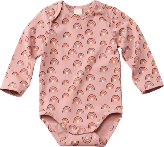 Body Langarm Pro Climate mit Regenbogen-Motiv, rosa, Gr. 98/104, 1 St | Baby Bodies & Strampler