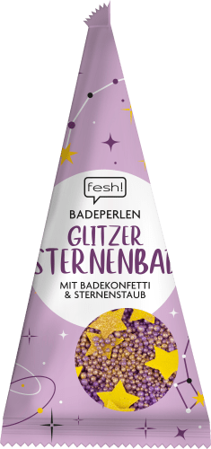 Badezusatz, Sternenstaub, 60 Badekonfetti Glitzer & Sternenbad g mit