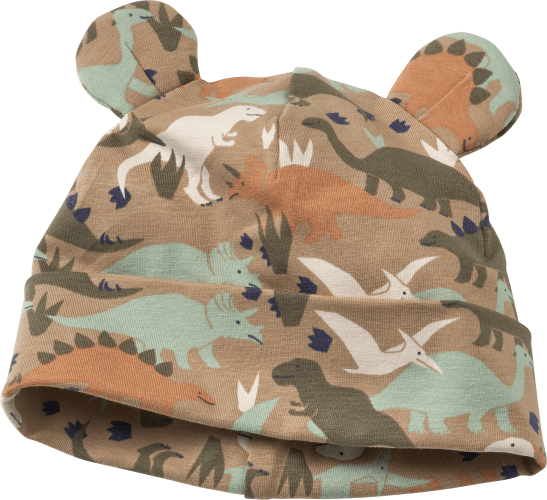 Mütze Pro Climate mit Dino-Muster, 46/47, grün, Gr. 1 St