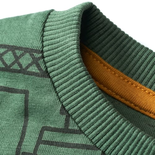 Langarmshirt mit Fahrzeug-Muster, grün, Gr. St 116, 1