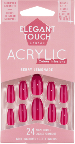 Künstliche Nägel Acrylics Berry Lemonade, 24 St