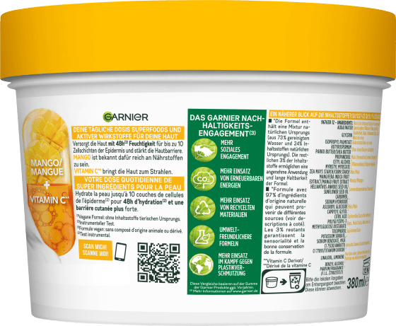 Körperpflege Superfood Mango ml 380 C, Vitamin