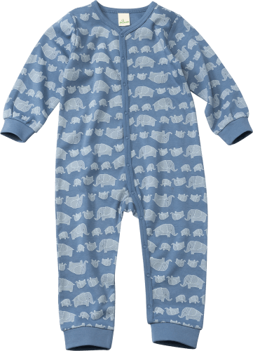 Schlafanzug mit Elefanten-Motiv, blau, Gr. 62/68, 1 St