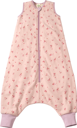 Schlafsack mit Beinen 2 TOG, mit Blumen-Muster, rosa, 100 cm, 1 St