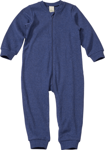 Schlafanzug inRipp-Struktur, blau, Gr. 62/68, 1 St
