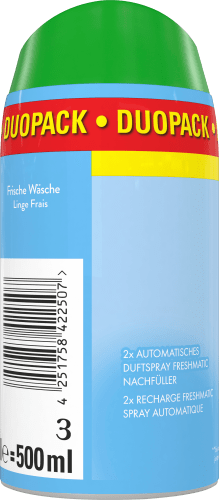Wäsche ml), St Freshmatic Lufterfrischer Frische (2x250 Nachfüllpack 2
