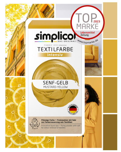 ml Senf-Gelb, Textilfarbe intensiv 150