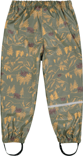1 mit Wald-Muster, Gr. grün, St Regenhose 110/116,