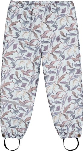 Regenhose mit Hai-Muster, Gr. blau, 86/92, 1 St