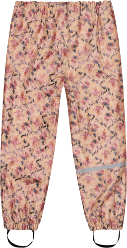 Blumen-Muster, Gr. rosa, Regenhose 1 mit St 110/116,