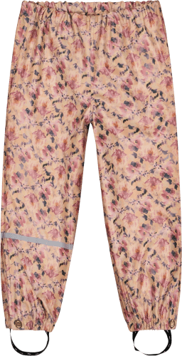Regenhose mit 98/104, Blumen-Muster, St 1 rosa, Gr